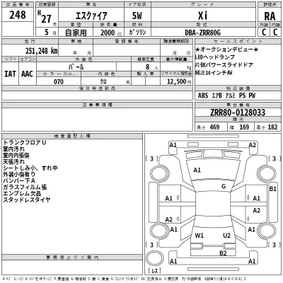 Toyota ESQUIRE  с аукциона в Японии