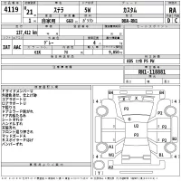 Subaru STELLA лот № 4119 оценка RA  с аукциона в Японии 2