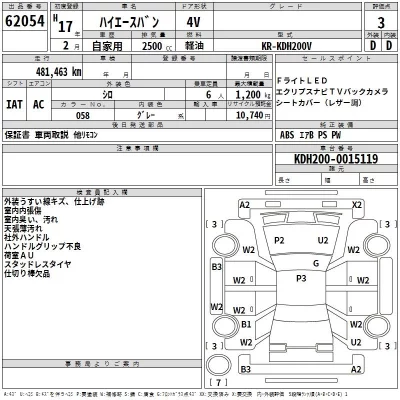 Toyota HIACE VAN  с аукциона в Японии