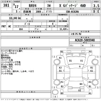 Toyota RAV4 лот № 381 оценка 3.5  с аукциона в Японии 2