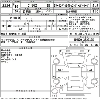 Toyota Prius  с аукциона в Японии