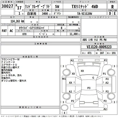 Toyota LAND CRUISER PRADO  с аукциона в Японии