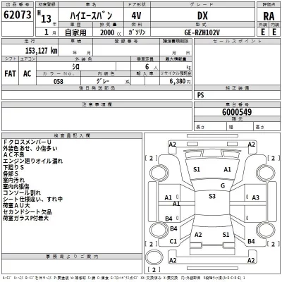 Toyota HIACE VAN  с аукциона в Японии