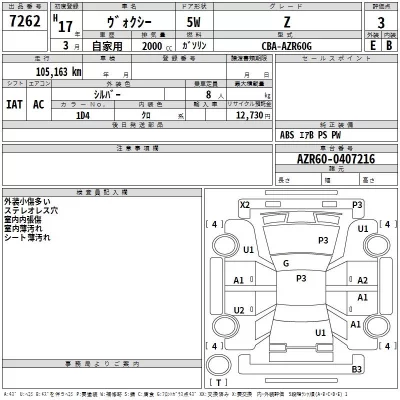 Toyota VOXY  с аукциона в Японии
