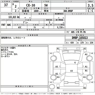 Mazda CX-30  с аукциона в Японии