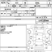 Daihatsu TANTO лот № 4174 оценка 3  с аукциона в Японии 2