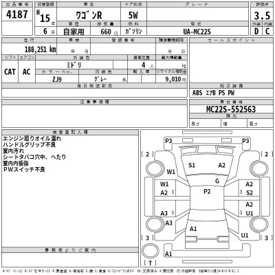 Suzuki WAGON R  с аукциона в Японии