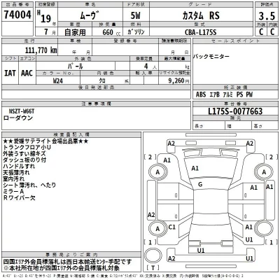 Daihatsu MOVE  с аукциона в Японии