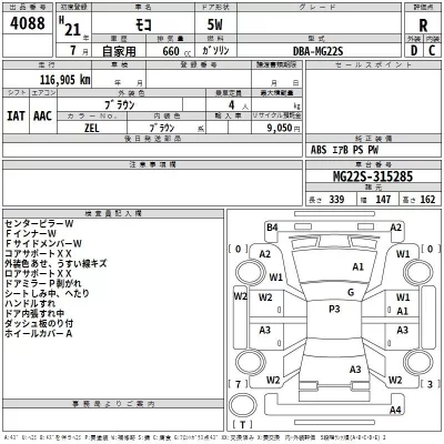 Nissan MOCO  с аукциона в Японии