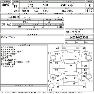Daihatsu SONICA  с аукциона в Японии