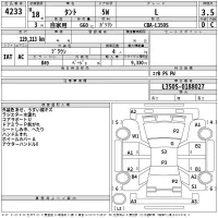 Daihatsu TANTO лот № 4233 оценка 3.5  с аукциона в Японии 2