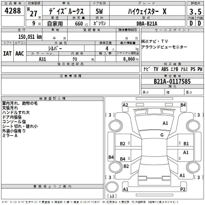 Nissan DAYZ ROOX  с аукциона в Японии