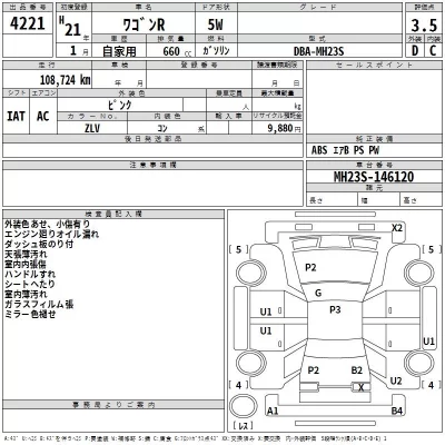 Suzuki WAGON R  с аукциона в Японии