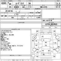 Daihatsu MOVE CONTE лот № 4205 оценка 3.5  с аукциона в Японии 2