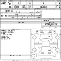 Daihatsu TANTO лот № 4375 оценка RA  с аукциона в Японии 2