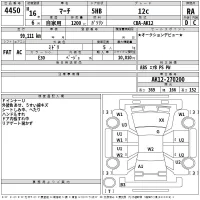 Nissan MARCH лот № 4450 оценка RA  с аукциона в Японии 2