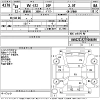 Volkswagen EOS лот № 4278 оценка RA  с аукциона в Японии 2