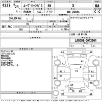 Daihatsu MOVE CANBUS лот № 4337 оценка RA  с аукциона в Японии 2