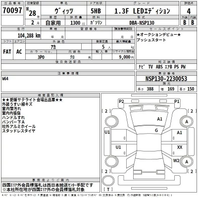Peugeot 2008  с аукциона в Японии