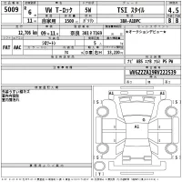 Volkswagen T-ROC лот № 5009 оценка 4.5  с аукциона в Японии 2