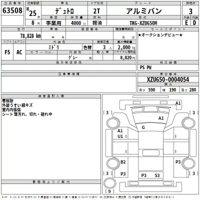 Hino DUTRO  с аукциона в Японии