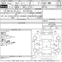 Subaru SAMBAR лот № 5031 оценка 3.5  с аукциона в Японии 11
