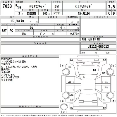 Daihatsu TERIOS KID  с аукциона в Японии