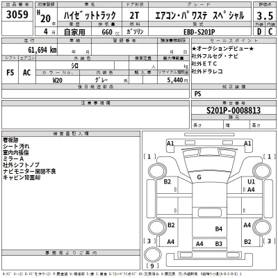 Daihatsu HIJET TRUCK  с аукциона в Японии