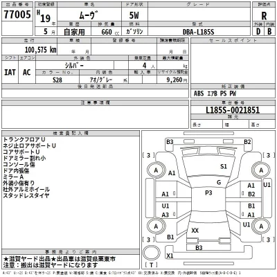 Daihatsu MOVE  с аукциона в Японии