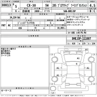 Mazda CX-30 лот № 30013 оценка 4.5  с аукциона в Японии 2