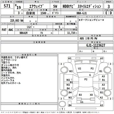 Honda AIRWAVE  с аукциона в Японии