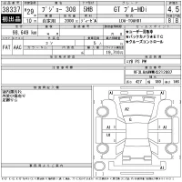 Peugeot 308 лот № 38337 оценка 4.5  с аукциона в Японии 11