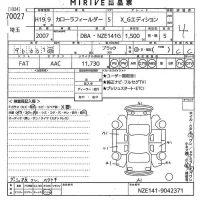 Toyota COROLLA FIELDER лот № 70027 оценка 4  с аукциона в Японии 10