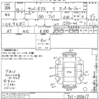 Subaru SAMBAR лот № 309 оценка 3.5  с аукциона в Японии 10