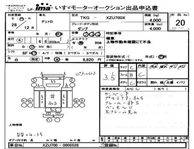 Hino DUTRO  с аукциона в Японии