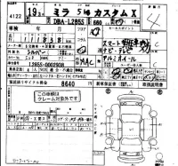 Daihatsu MIRA лот № 4122 оценка 4  с аукциона в Японии 4