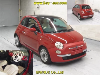 Fiat 500C  с аукциона в Японии