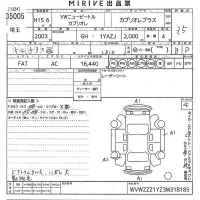 Volkswagen NEW BEETLE лот № 35005 оценка 3.5  с аукциона в Японии 8