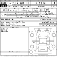 Peugeot 5008 лот № 38203 оценка 4  с аукциона в Японии 11
