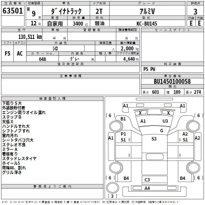 Toyota DYNA  с аукциона в Японии
