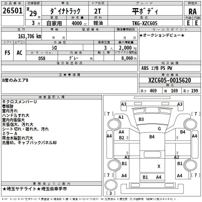 Toyota DYNA  с аукциона в Японии
