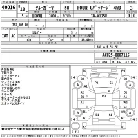 Toyota KLUGER лот № 40016 оценка 3  с аукциона в Японии 2