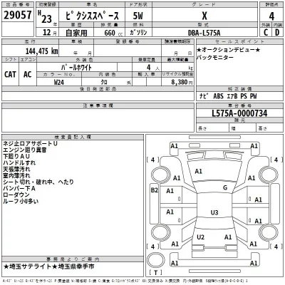 Toyota PIXIS SPACE  с аукциона в Японии