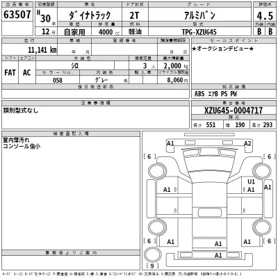 Toyota DYNA  с аукциона в Японии