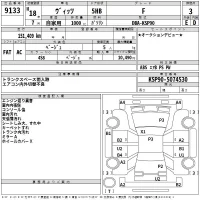 Toyota VITZ лот № 9133 оценка 3  с аукциона в Японии 2