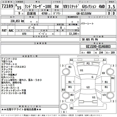 Toyota LAND CRUISER  с аукциона в Японии