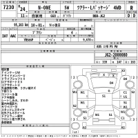 Honda N ONE лот № 7230 оценка R  с аукциона в Японии 2