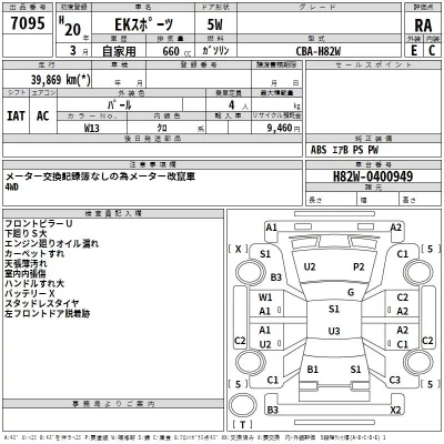 Mitsubishi EK SPORTS  с аукциона в Японии