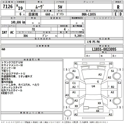 Daihatsu MOVE  с аукциона в Японии