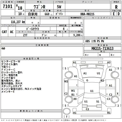 Suzuki WAGON R  с аукциона в Японии